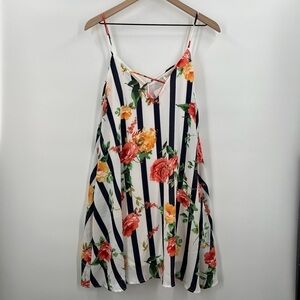 Peach Love California Floral Ladies Tank Medium NEW!
